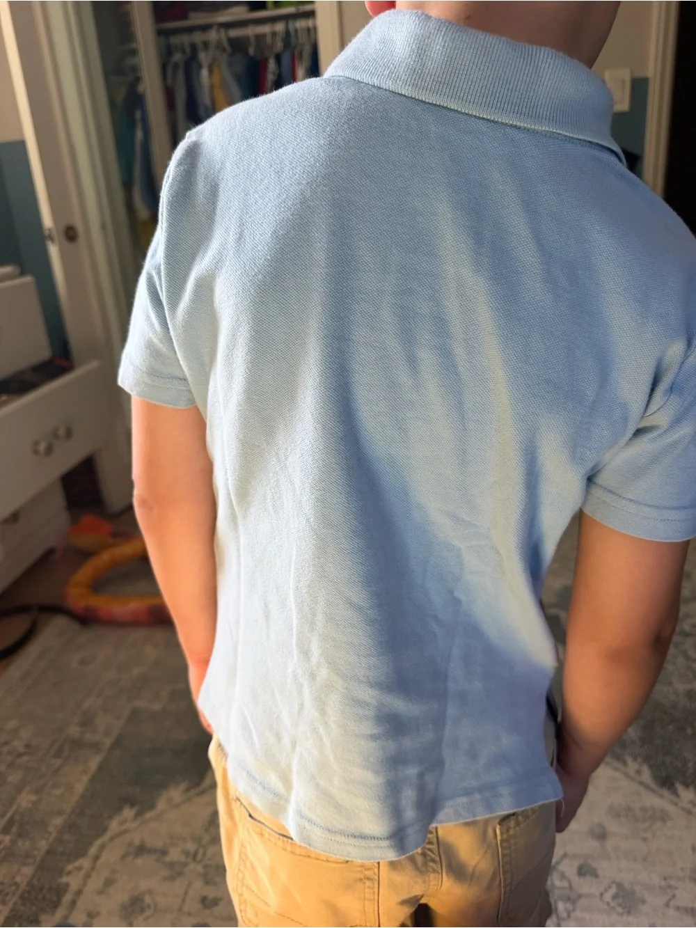 abercrombie kids Light Blue Polo with Shield Crest